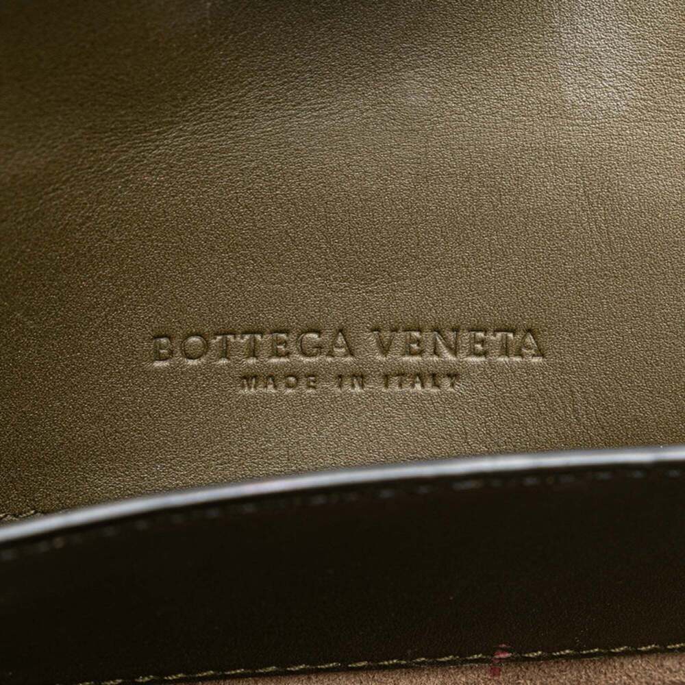 BOTTEGA VENETA Green Leather Intrecciato Shoulder Bag - Picture 10 of 11